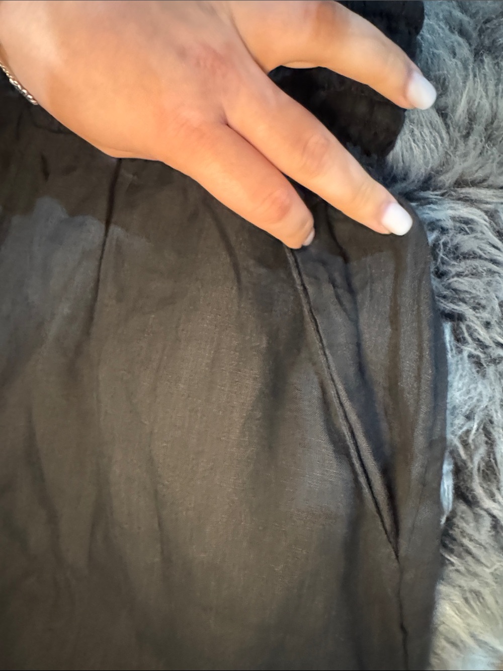 Wilfred Black 100% Linen Wide Pants - Picture 6 of 9